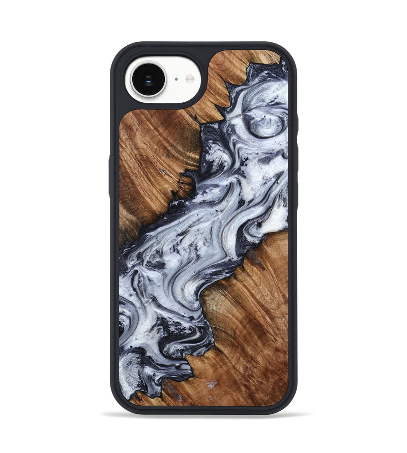 iPhone 16e Wood Phone Case - Carina (Black & White, 798383)