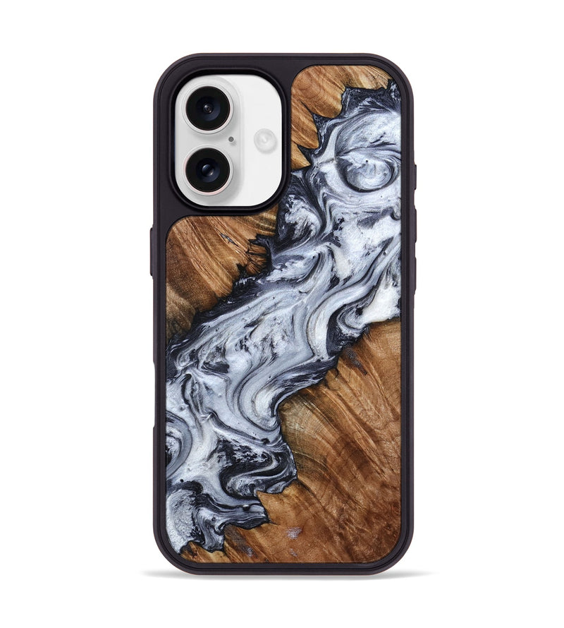 iPhone 17 Wood Phone Case - Carina (Black & White, 798383)