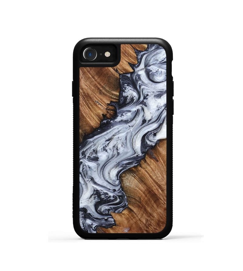 iPhone SE Wood Phone Case - Carina (Black & White, 798383)
