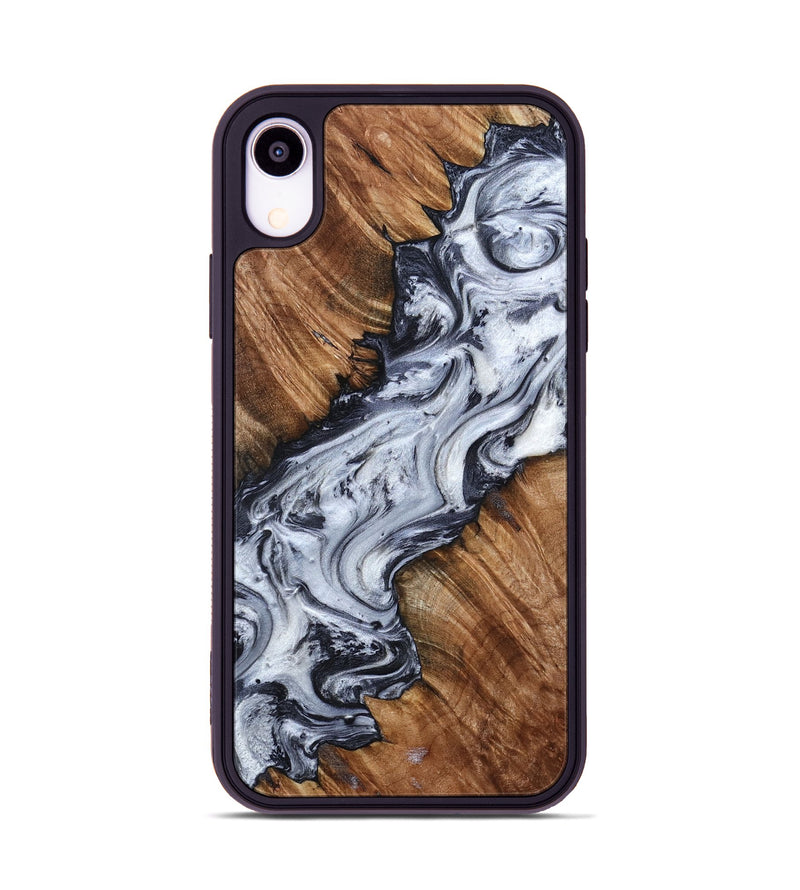 iPhone Xr Wood Phone Case - Carina (Black & White, 798383)