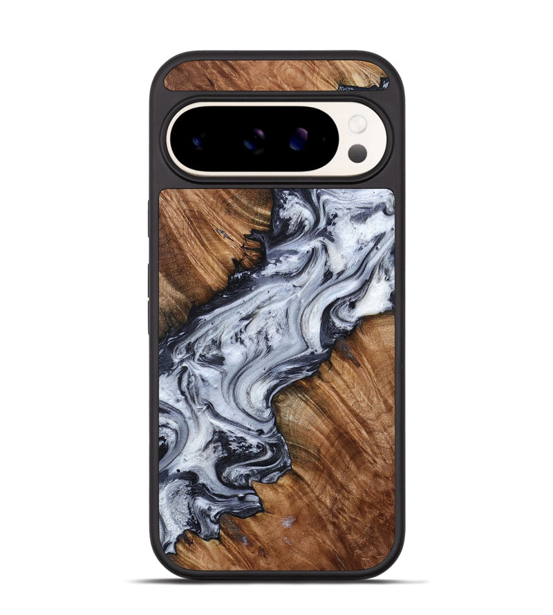 Pixel 9 Pro Wood Phone Case - Carina (Black & White, 798383)
