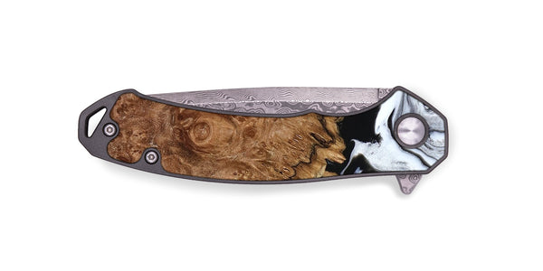 EDC Wood Pocket Knife - Verona (Black & White, 798384)