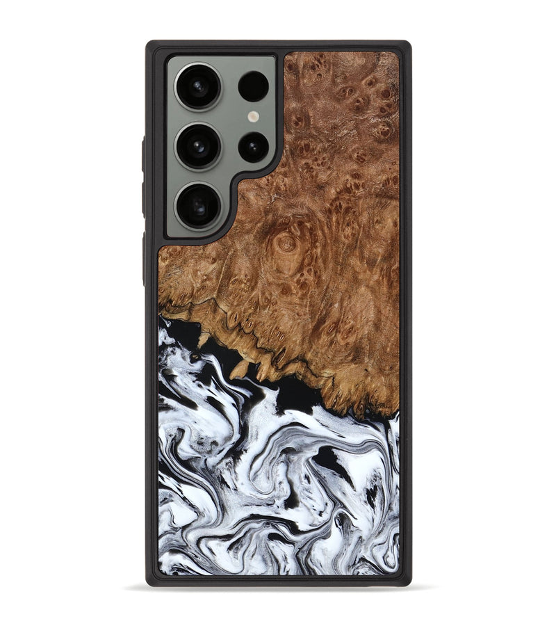 Galaxy S23 Ultra Wood Phone Case - Verona (Black & White, 798384)