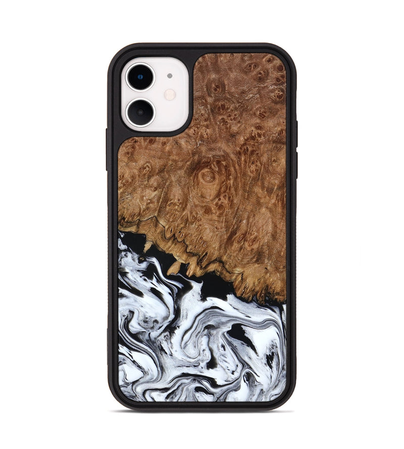 iPhone 11 Wood Phone Case - Verona (Black & White, 798384)
