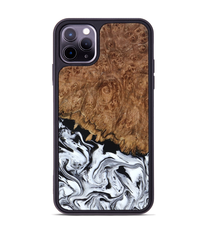 iPhone 11 Pro Max Wood Phone Case - Verona (Black & White, 798384)