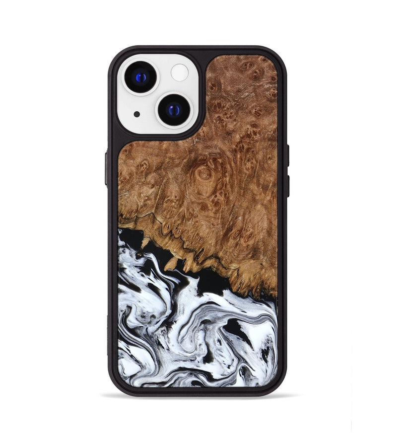 iPhone 13 Wood Phone Case - Verona (Black & White, 798384)
