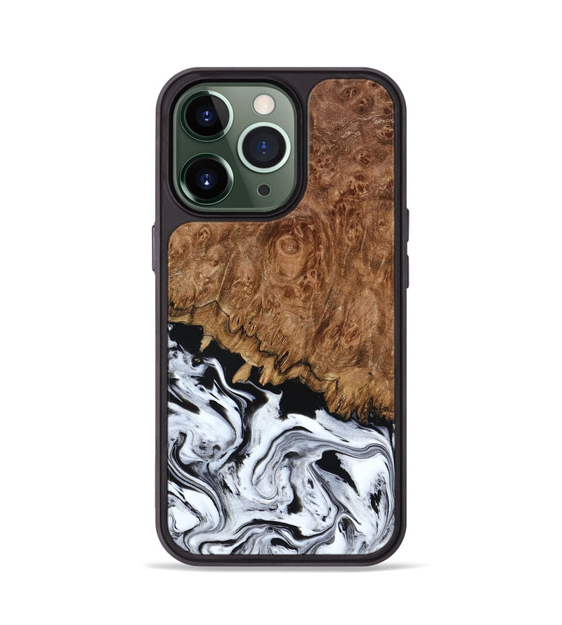 iPhone 13 Pro Wood Phone Case - Verona (Black & White, 798384)