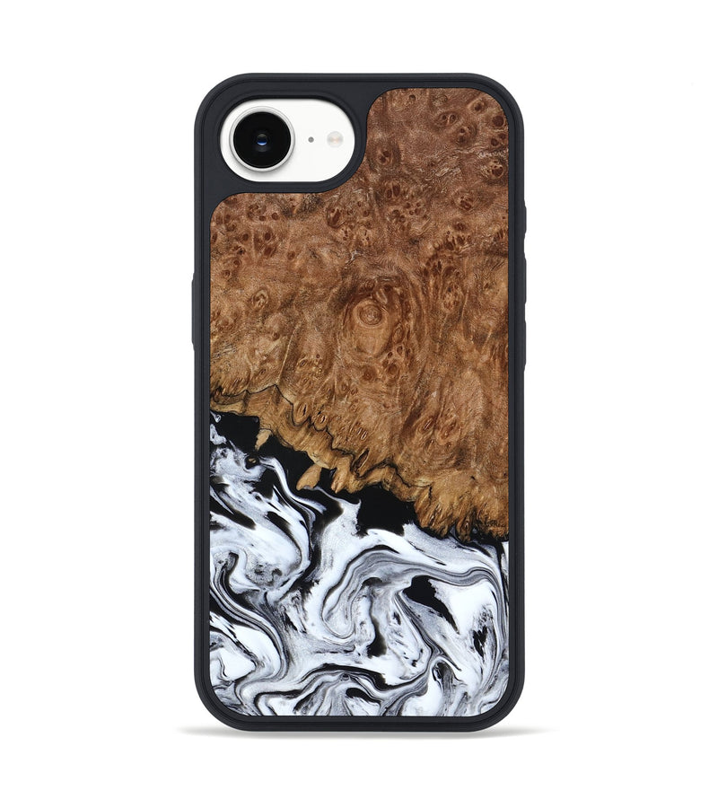 iPhone 16e Wood Phone Case - Verona (Black & White, 798384)