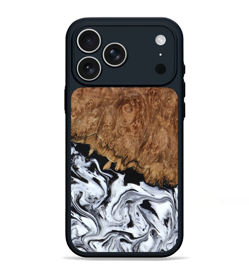 iPhone 17 Pro Max Wood Phone Case - Verona (Black & White, 798384)