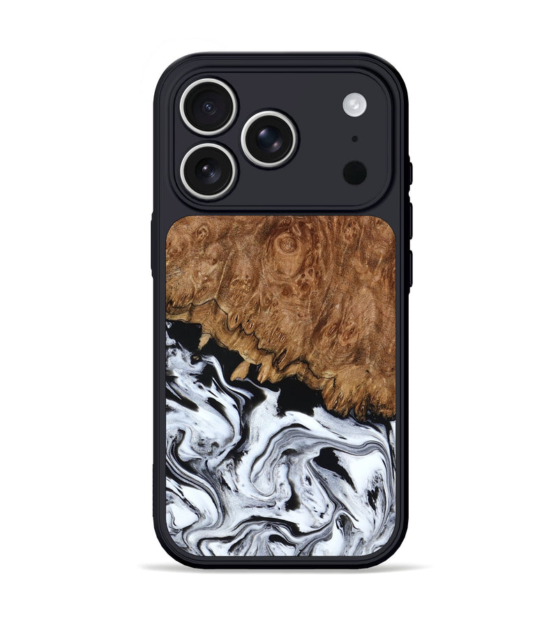 iPhone 17 Pro Wood Phone Case - Verona (Black & White, 798384)