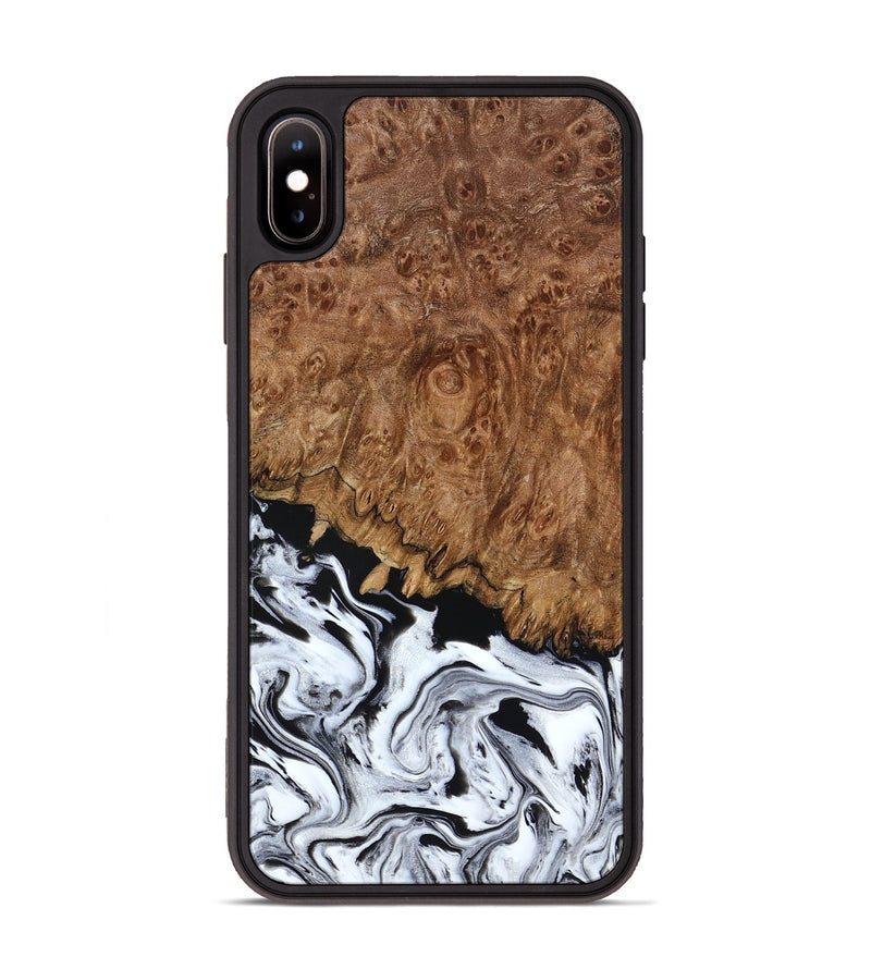 iPhone Xs Max Wood Phone Case - Verona (Black & White, 798384)