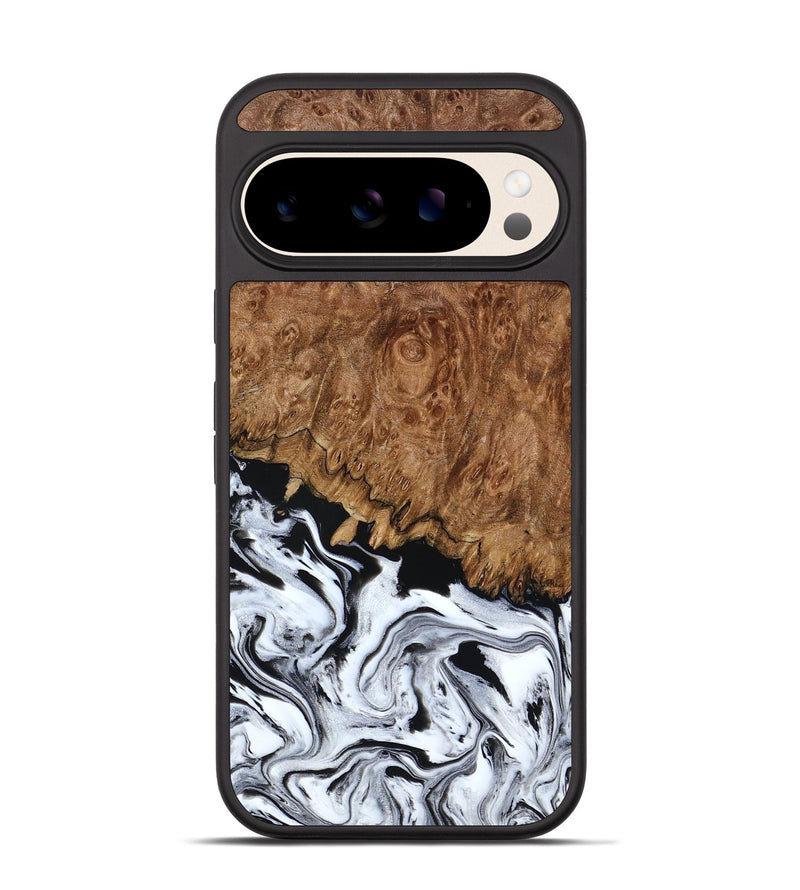 Pixel 10 Wood Phone Case - Verona (Black & White, 798384)