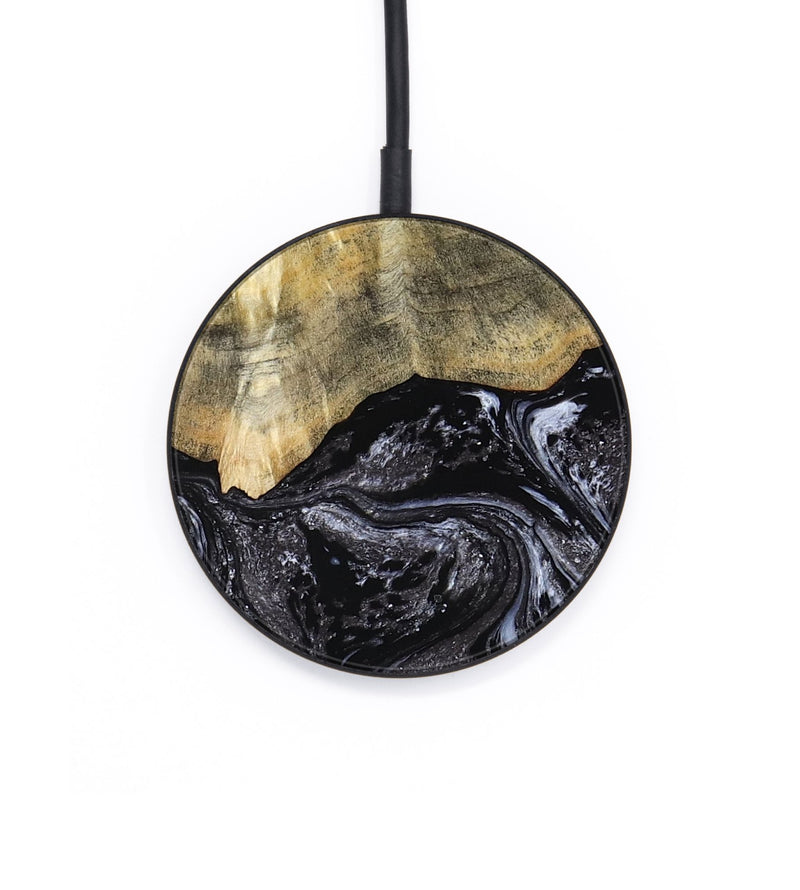 Circle Wood Wireless Charger - Eva (Black & White, 798385)
