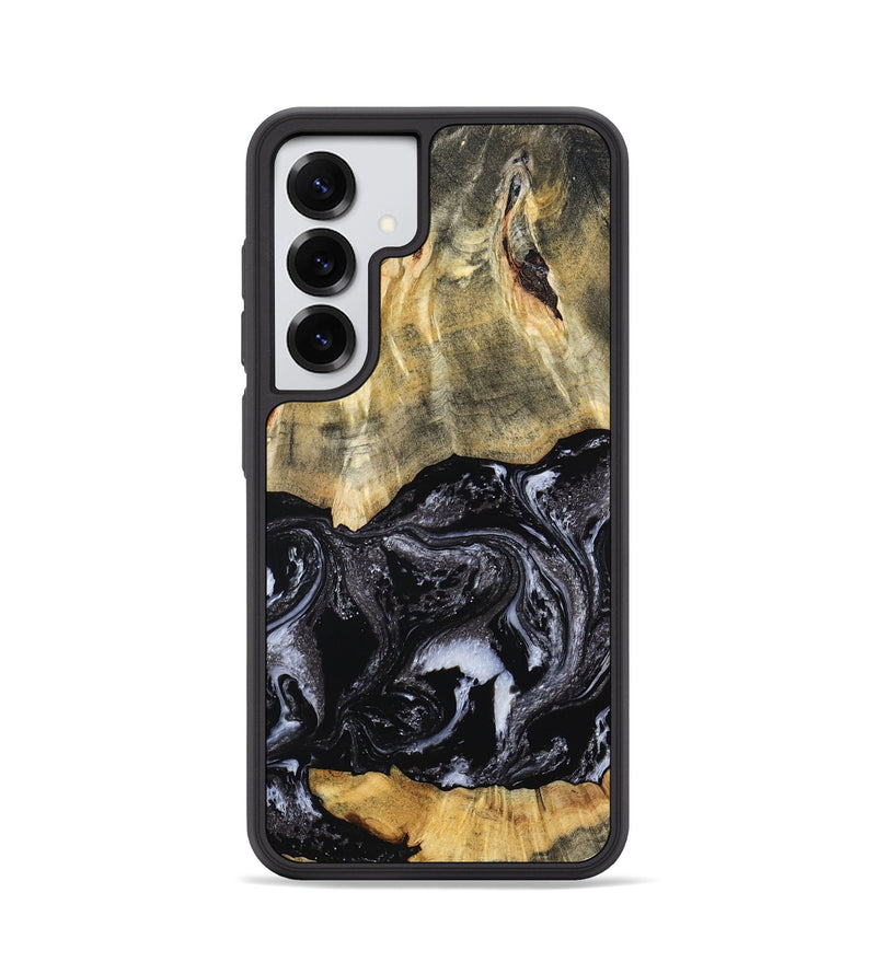 Galaxy S25 Wood Phone Case - Eva (Black & White, 798385)