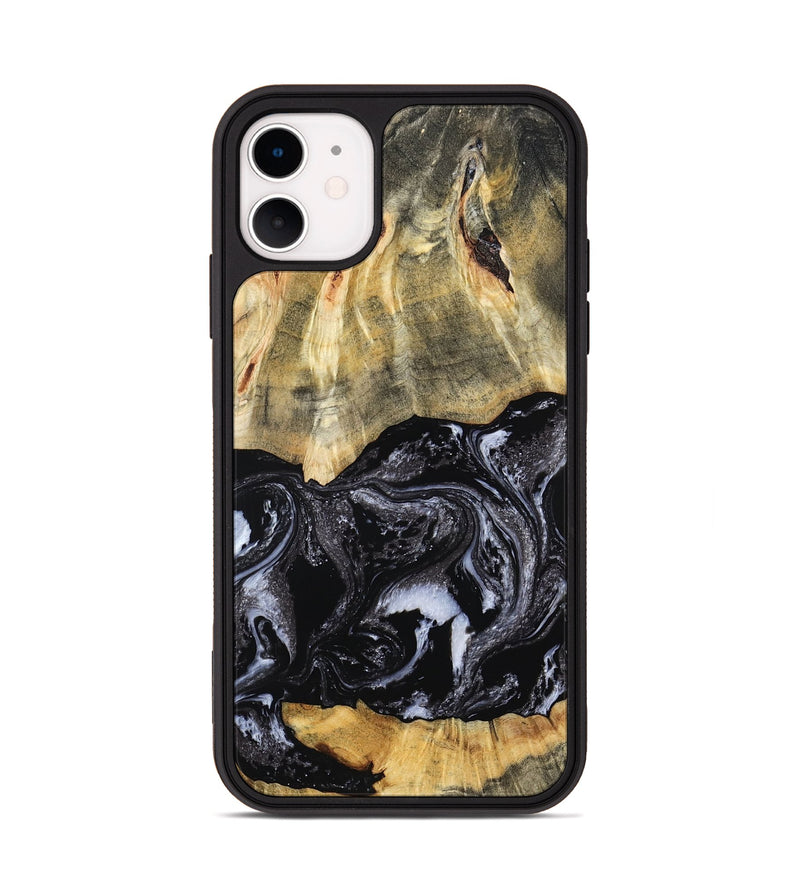 iPhone 11 Wood Phone Case - Eva (Black & White, 798385)