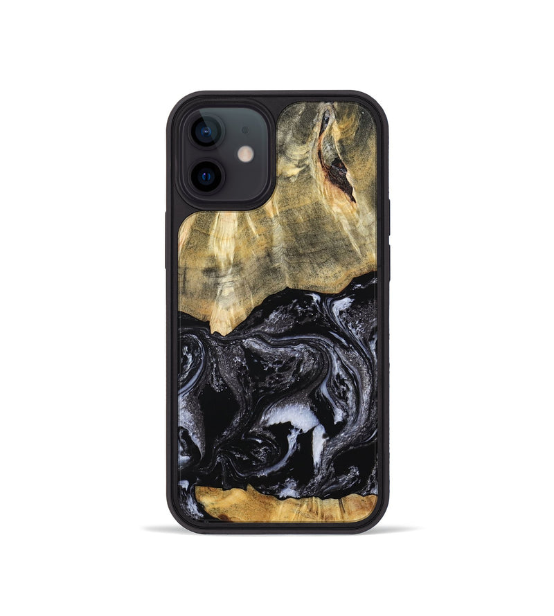 iPhone 12 mini Wood Phone Case - Eva (Black & White, 798385)