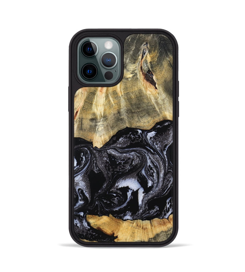 iPhone 12 Pro Wood Phone Case - Eva (Black & White, 798385)