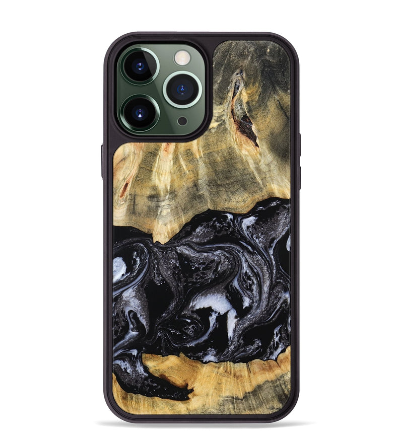 iPhone 13 Pro Max Wood Phone Case - Eva (Black & White, 798385)