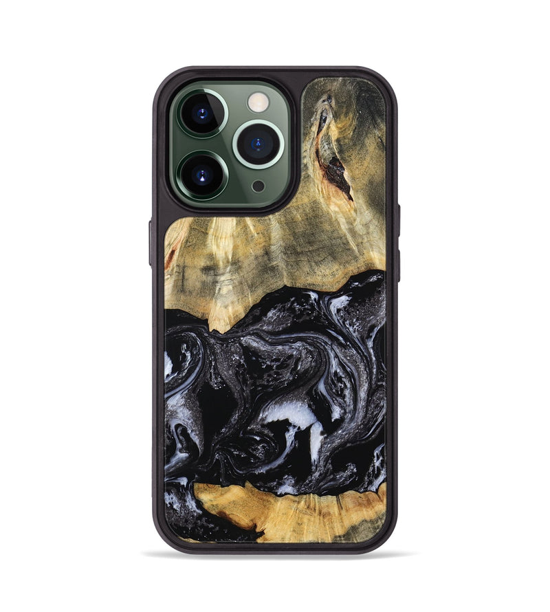 iPhone 13 Pro Wood Phone Case - Eva (Black & White, 798385)