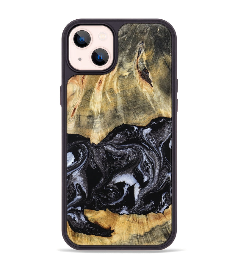 iPhone 14 Plus Wood Phone Case - Eva (Black & White, 798385)