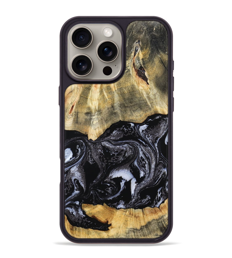 iPhone 16 Pro Max Wood Phone Case - Eva (Black & White, 798385)