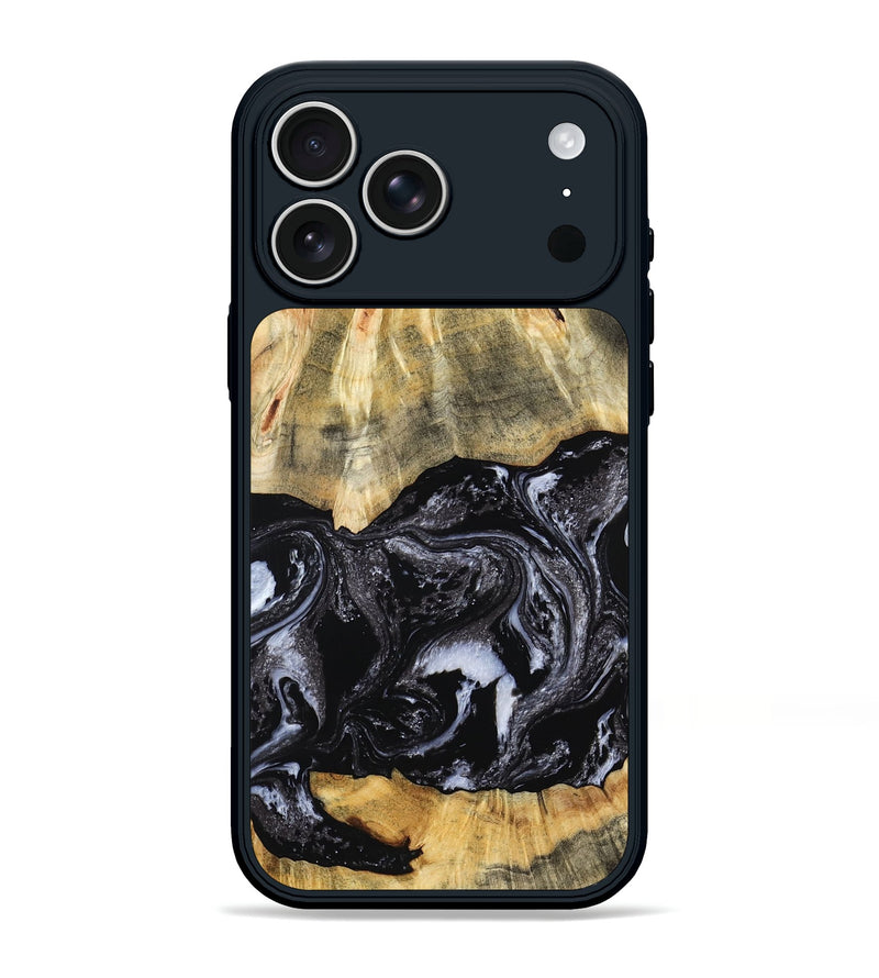 iPhone 17 Pro Max Wood Phone Case - Eva (Black & White, 798385)