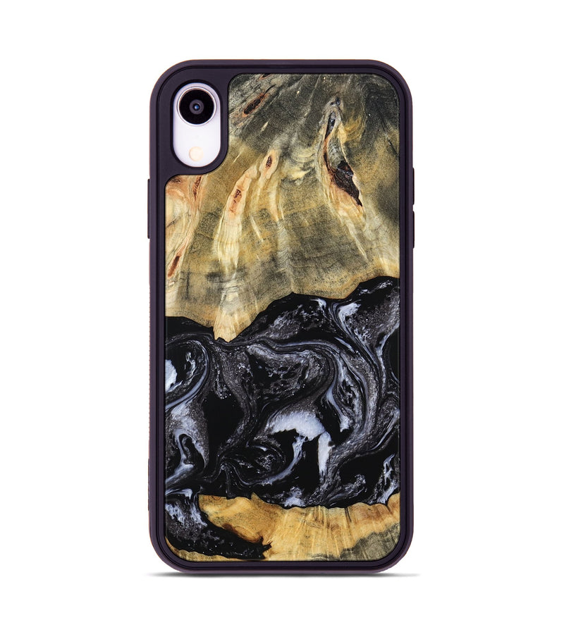 iPhone Xr Wood Phone Case - Eva (Black & White, 798385)