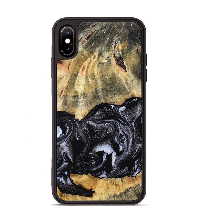 iPhone Xs Max Wood Phone Case - Eva (Black & White, 798385)