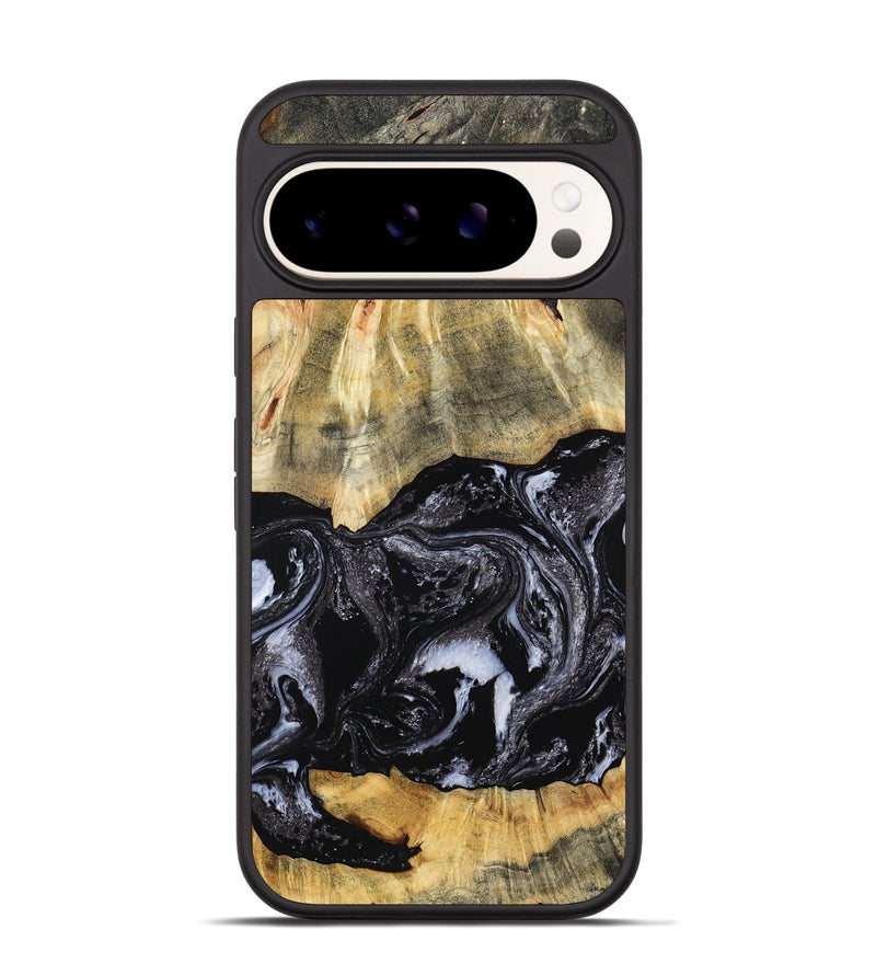 Pixel 9 Wood Phone Case - Eva (Black & White, 798385)