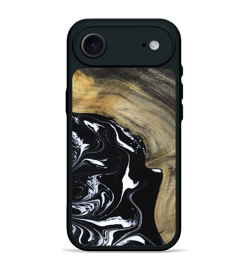 iPhone 17 Air Wood Phone Case - Mckenna (Black & White, 798386)