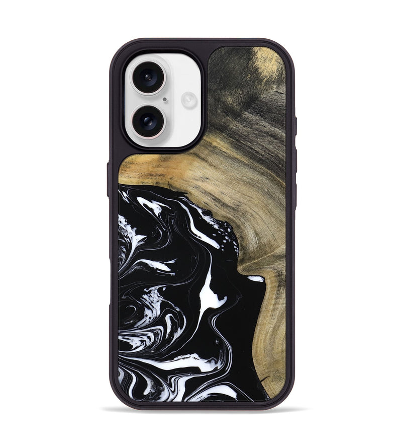iPhone 17 Wood Phone Case - Mckenna (Black & White, 798386)