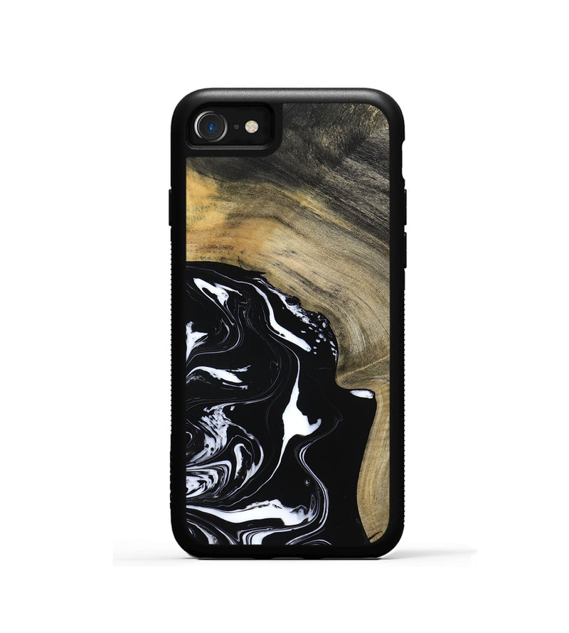 iPhone SE Wood Phone Case - Mckenna (Black & White, 798386)