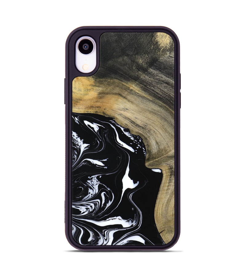 iPhone Xr Wood Phone Case - Mckenna (Black & White, 798386)