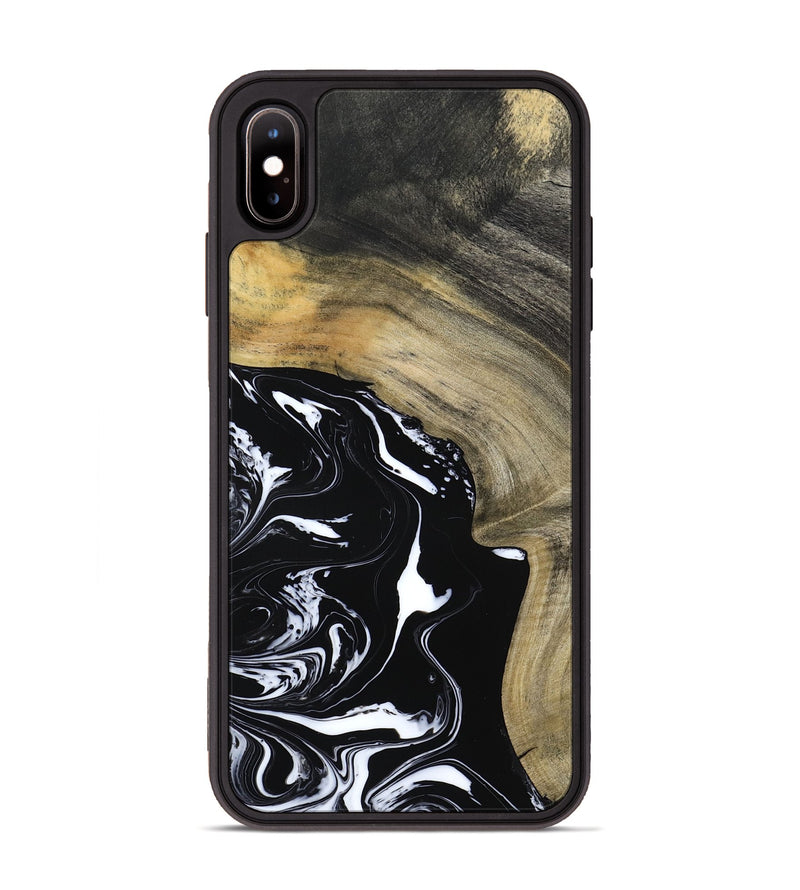 iPhone Xs Max Wood Phone Case - Mckenna (Black & White, 798386)