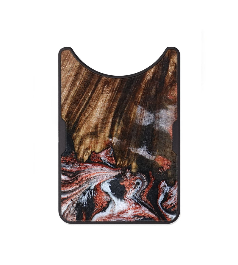 Alloy Wood Wallet - Tamie (Black & White, 798387)