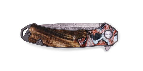 EDC Wood Pocket Knife - Tamie (Black & White, 798387)