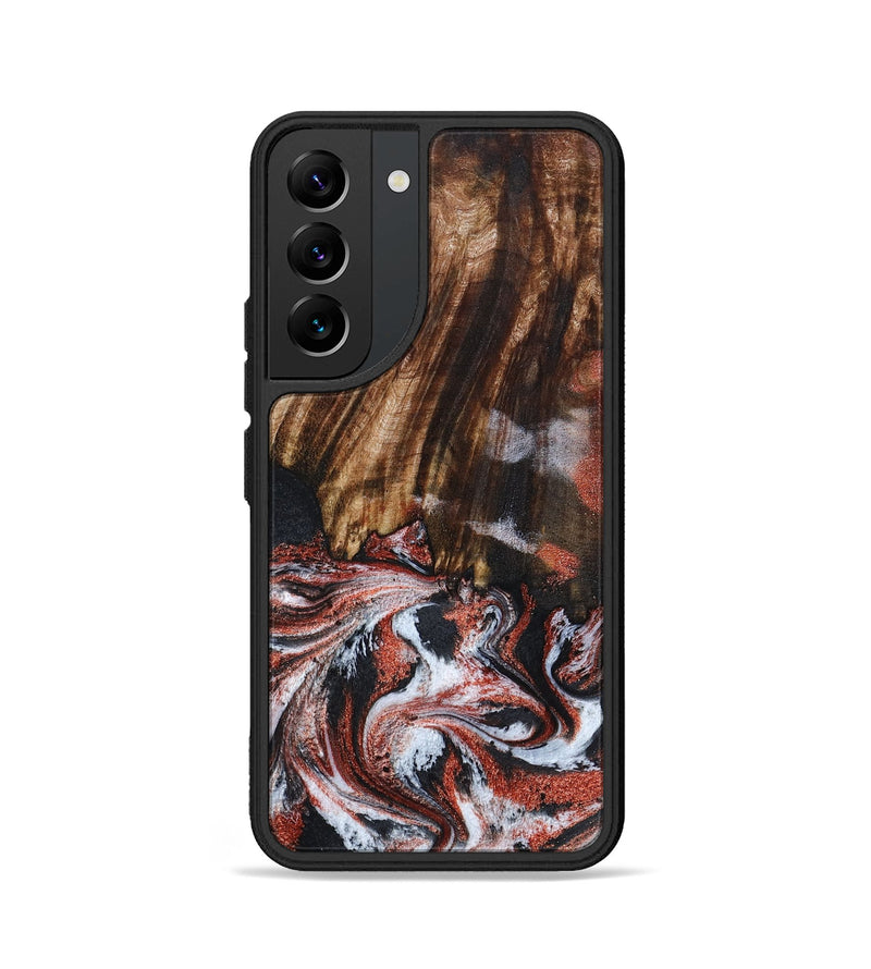 Galaxy S22 Wood Phone Case - Tamie (Black & White, 798387)