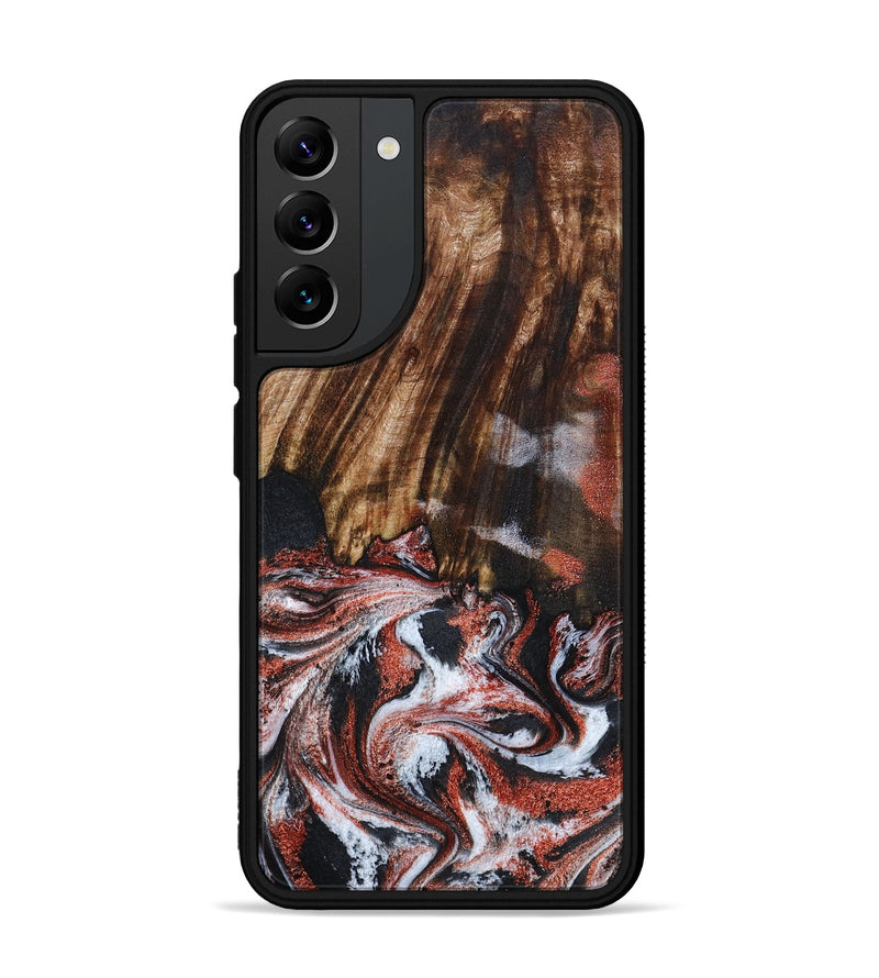 Galaxy S22 Plus Wood Phone Case - Tamie (Black & White, 798387)