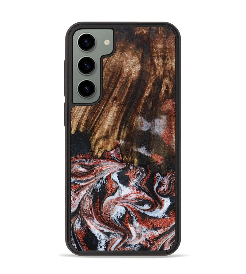 Galaxy S23 Plus Wood Phone Case - Tamie (Black & White, 798387)