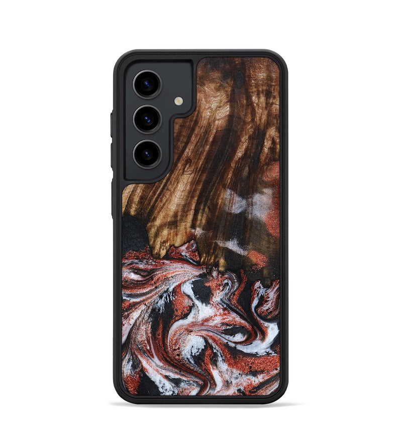 Galaxy S24 Wood Phone Case - Tamie (Black & White, 798387)