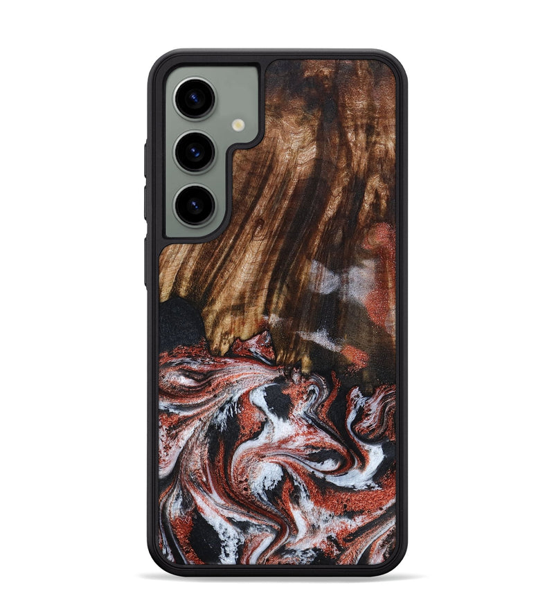 Galaxy S24 Plus Wood Phone Case - Tamie (Black & White, 798387)