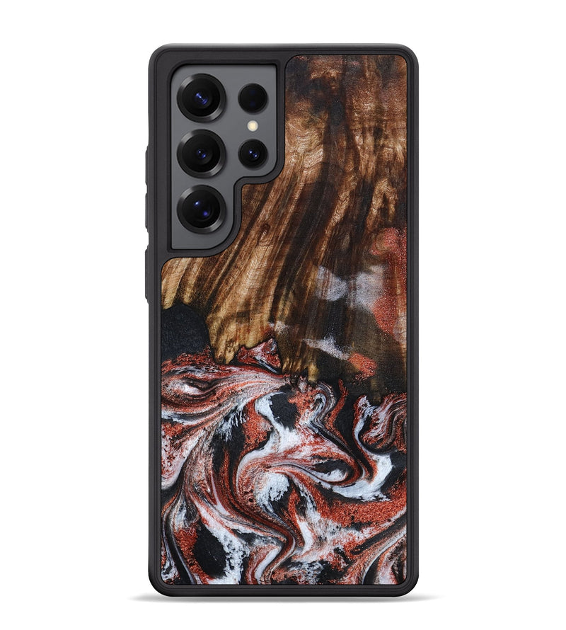 Galaxy S25 Ultra Wood Phone Case - Tamie (Black & White, 798387)