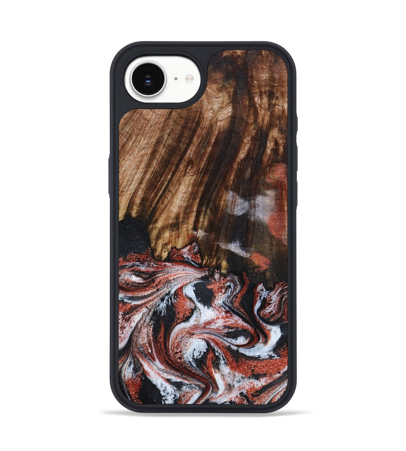 iPhone 16e Wood Phone Case - Tamie (Black & White, 798387)