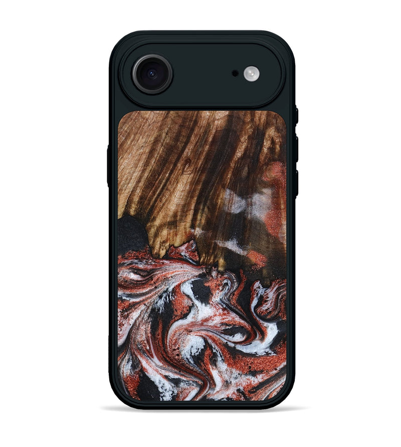 iPhone 17 Air Wood Phone Case - Tamie (Black & White, 798387)