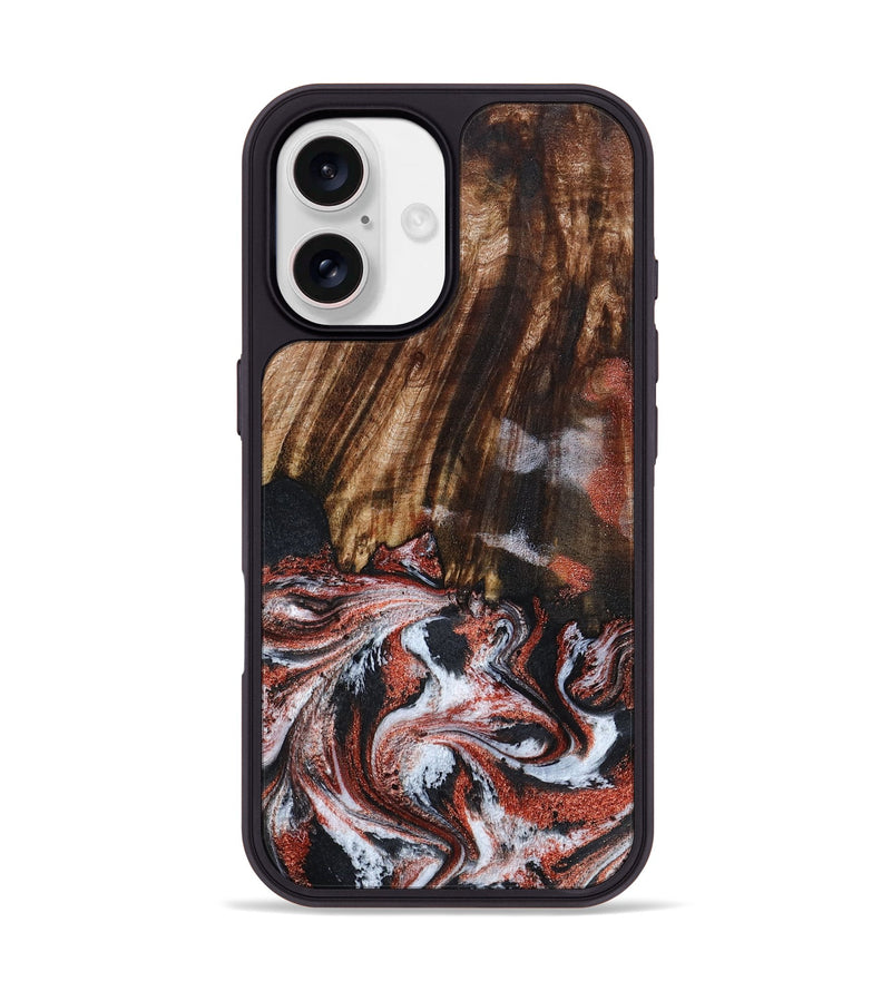 iPhone 17 Wood Phone Case - Tamie (Black & White, 798387)
