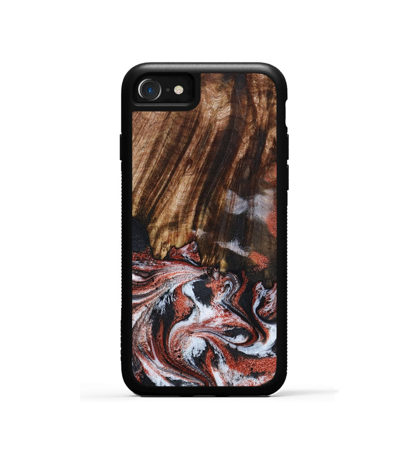 iPhone SE Wood Phone Case - Tamie (Black & White, 798387)