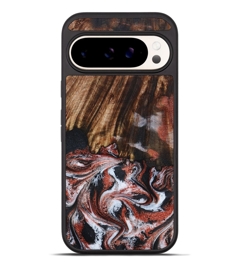 Pixel 10 Pro XL Wood Phone Case - Tamie (Black & White, 798387)