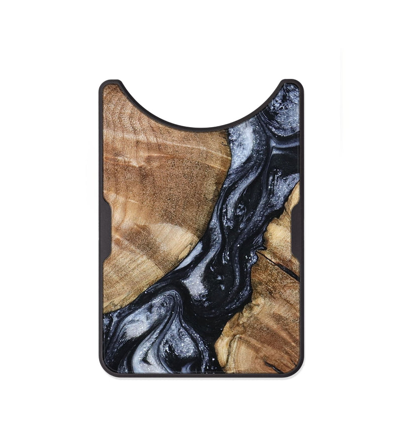 Alloy Wood Wallet - Aries (Black & White, 798388)