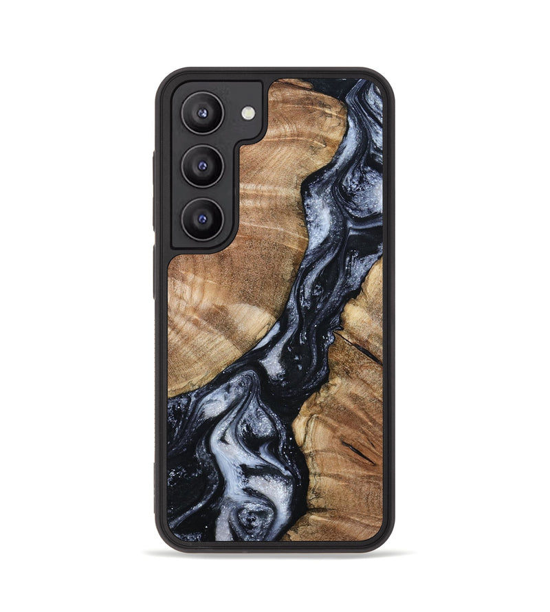 Galaxy S23 Wood Phone Case - Aries (Black & White, 798388)