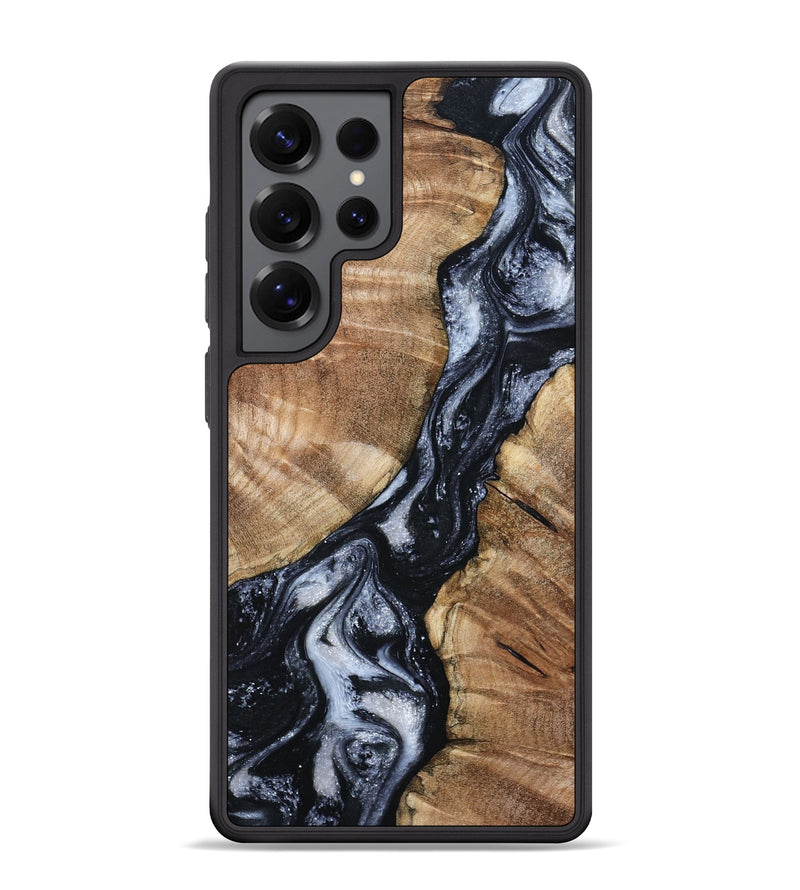 Galaxy S25 Ultra Wood Phone Case - Aries (Black & White, 798388)